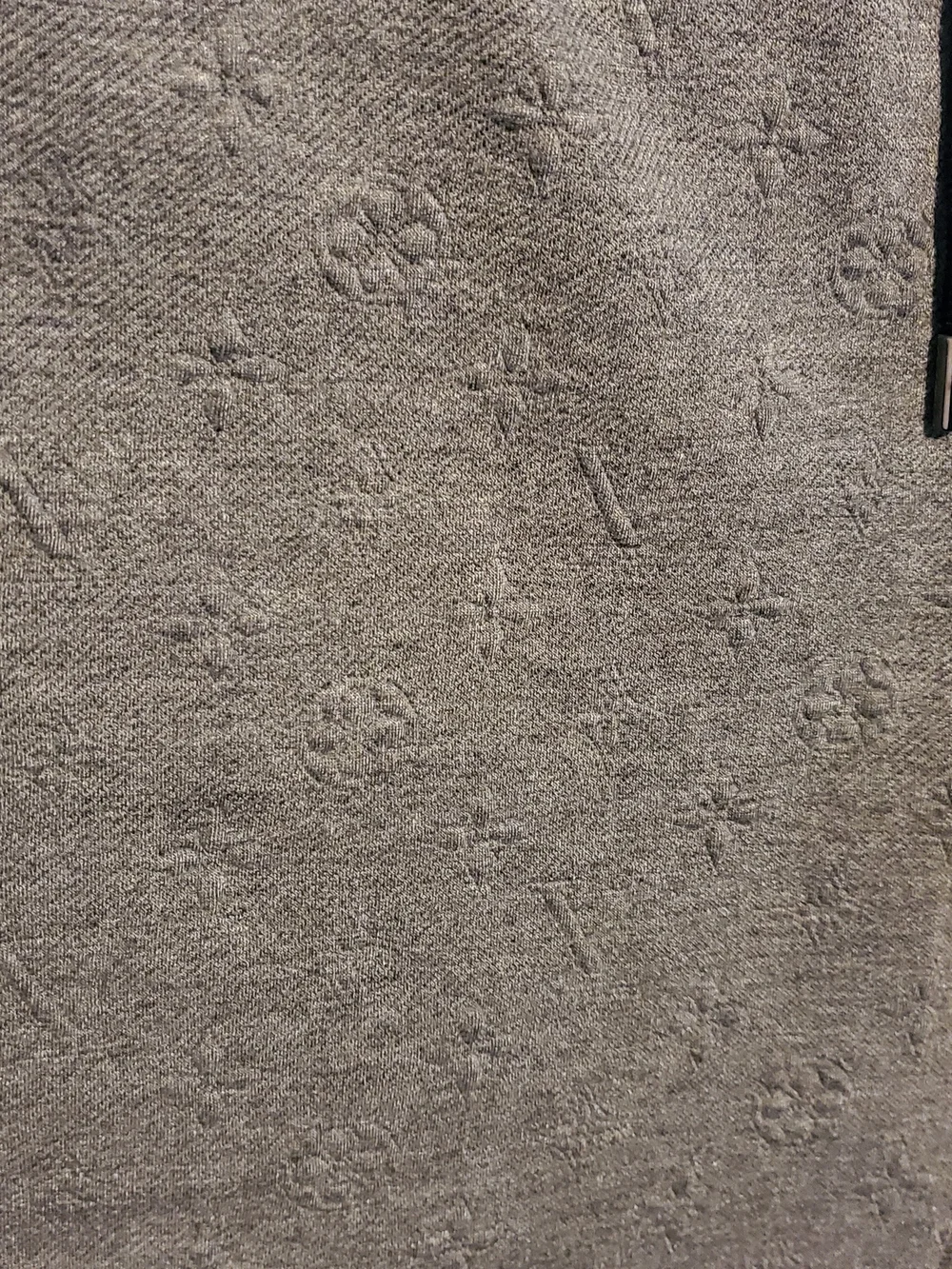 Louis Vuitton Men's Gray Embossed Monogram Pants